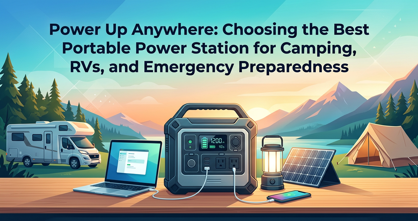 Power Up Anywhere: Choosing the Best Portable Power Station for Camping, RVs, and Emergency Preparedness