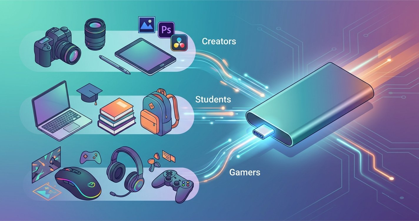 Supercharge Your Workflow: The Ultimate Guide to Choosing the Best Portable SSD for Creators, Students, and Gamers