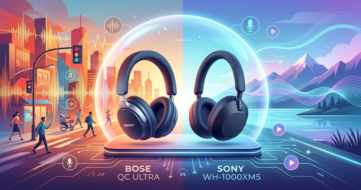 Silence the World: A Deep Dive into the Best Noise-Cancelling Headphones (Bose QC Ultra vs. Sony WH-1000XM5)