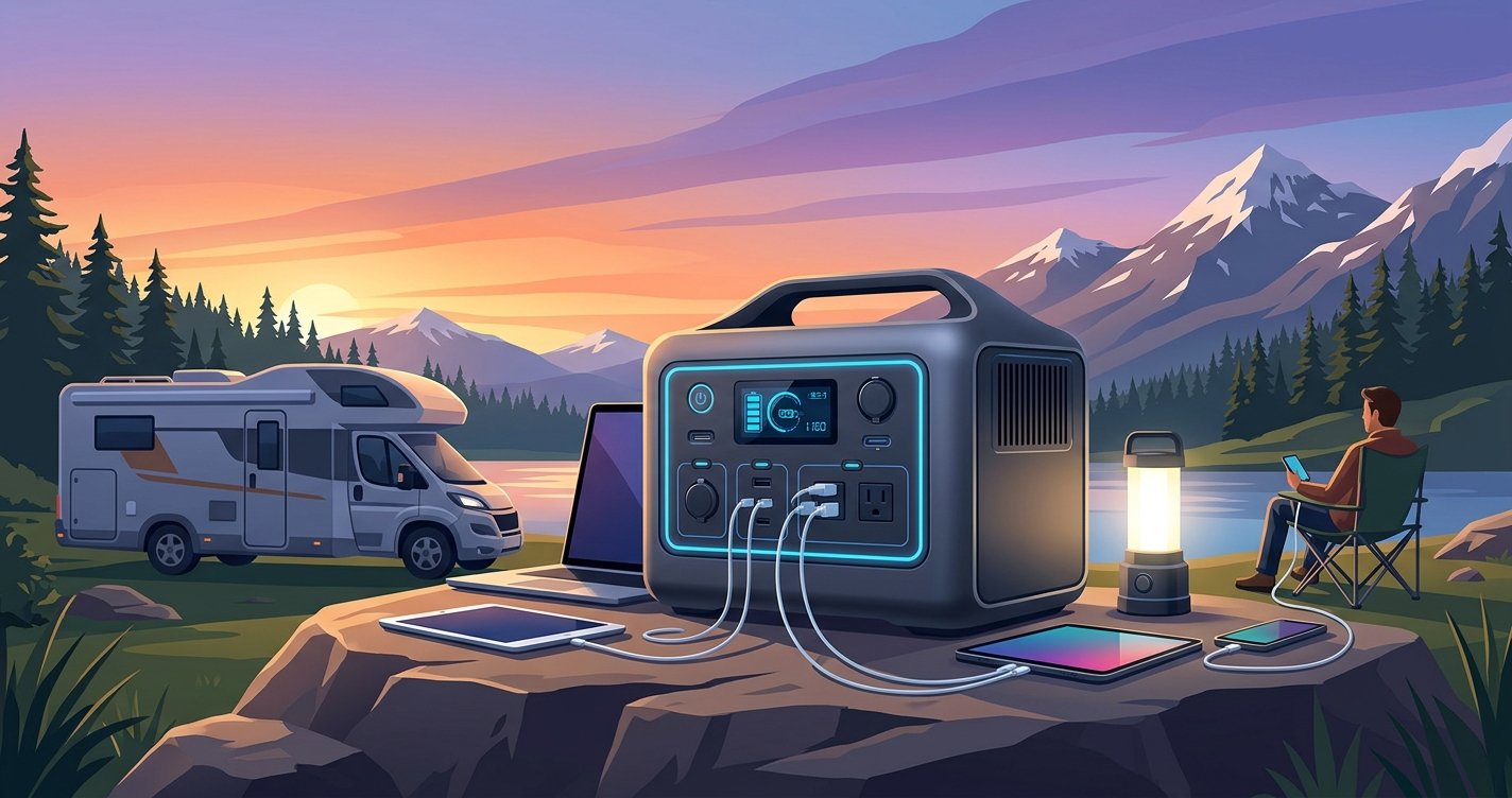 Power Up Your Outdoors: Choosing the Best Portable Power Station for Camping, RVs, and Emergencies