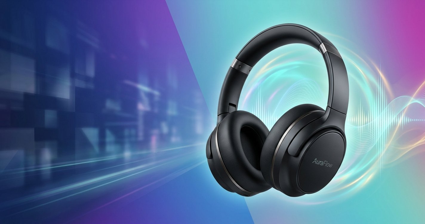 Silence the World, Elevate Your Sound: A Deep Dive into the AuraFlow ANC Pro Headphones Review